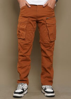 Cargo Chinos Slim fit six Pocket with chain ( Orange)